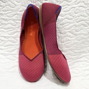 Rothy’s The Flat In Pomegranate Pop Pink and Purple Size 10